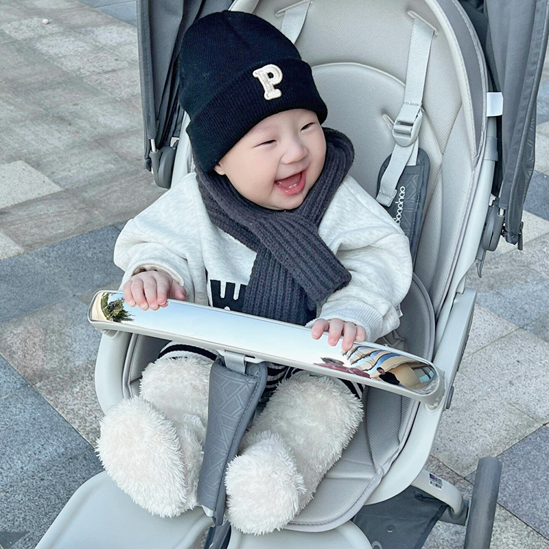 婴儿袜套护腿宝宝鞋袜地板袜羊羔绒袜子防滑学步不勒腿加厚冬保暖