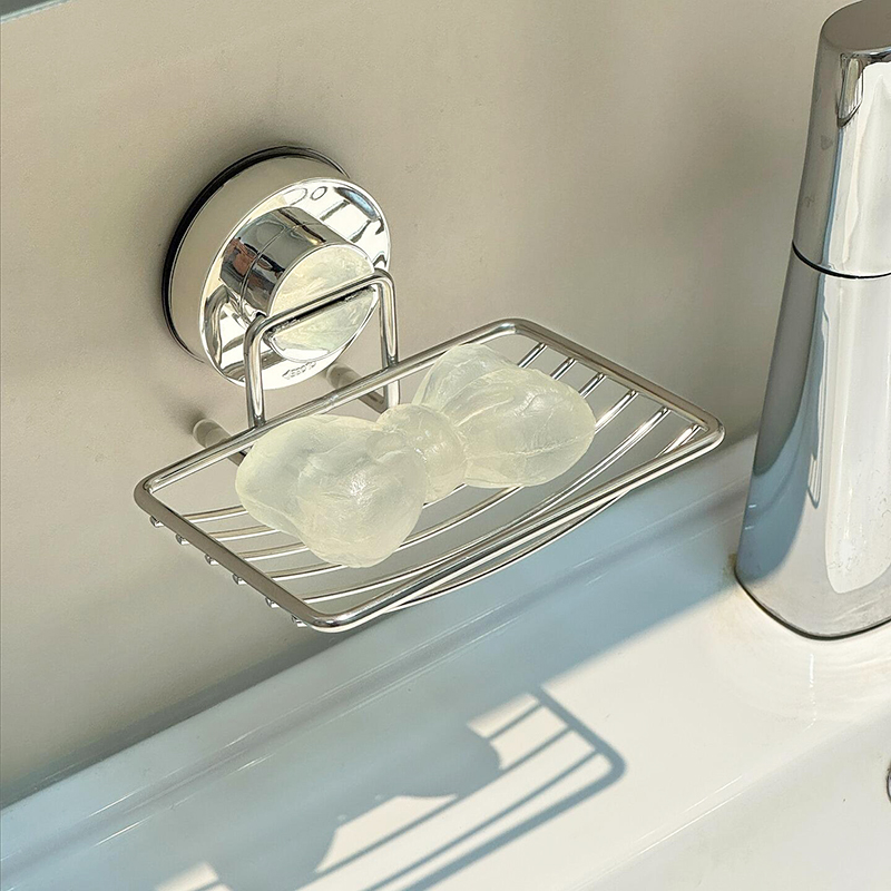 不锈钢肥皂盒家用沥水架免打孔壁挂置物架卫生间洗手盆香皂收纳盒