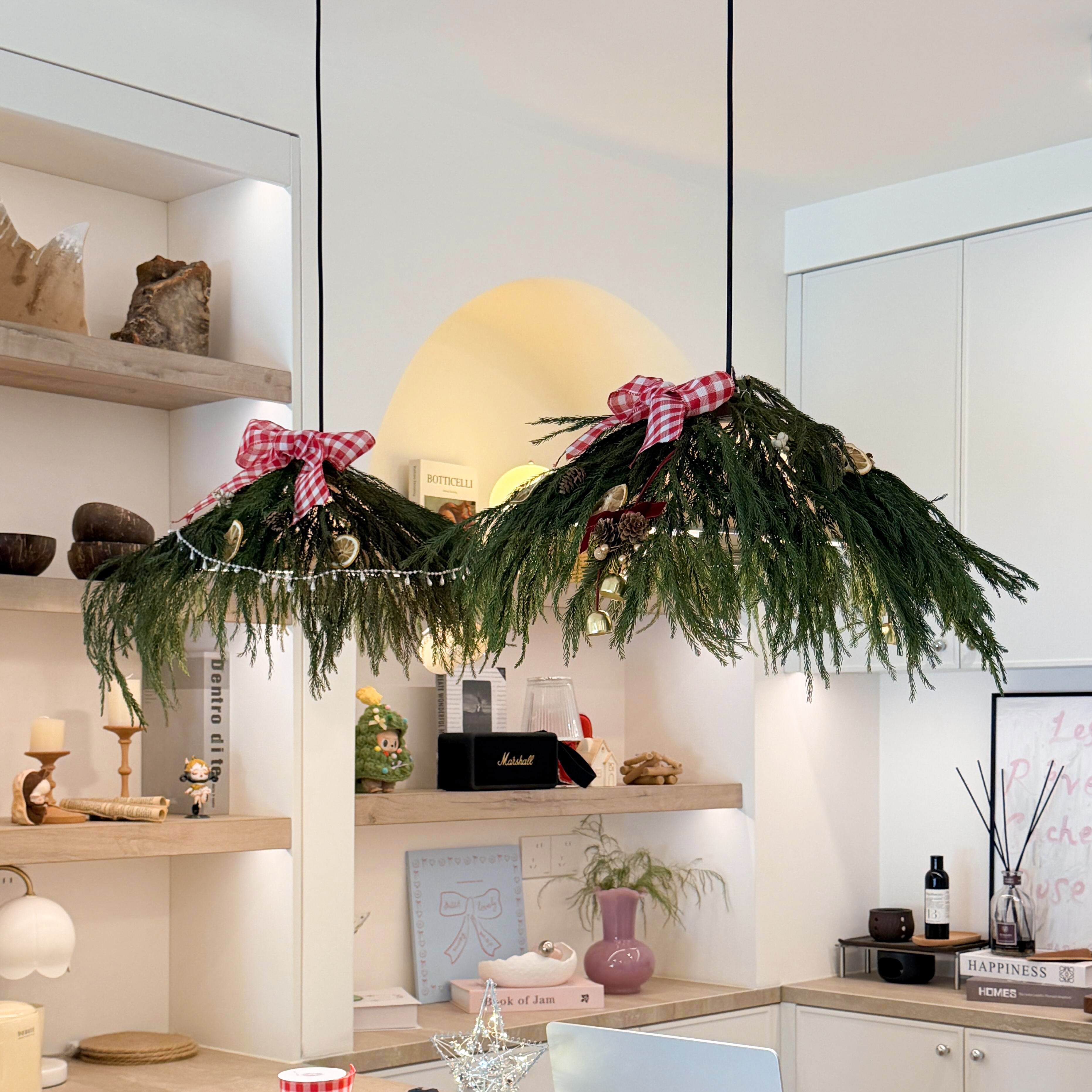 吊灯圣诞装饰非常有氛围感~