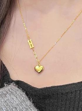 日本MUMI新产品~洗澡时不需要脱下方便的豪华法国18K金钛钢H字母