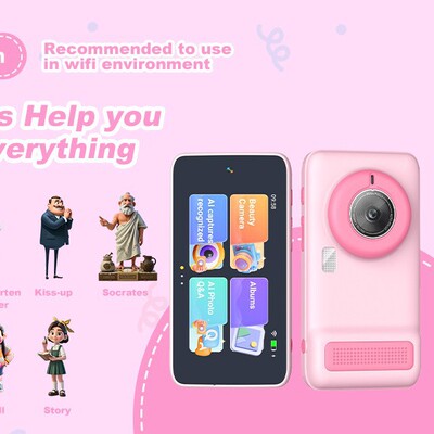 Cross-border AI children's camera early education photo-lear