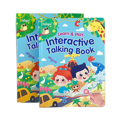 外贸热销0-8岁婴幼儿电镀发声英语单词学习婴儿认知宝宝早教书