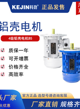 科劲三相异步电动机380VYS系列铝壳电机0.37/0.55/0.75/1.1/1.5/2