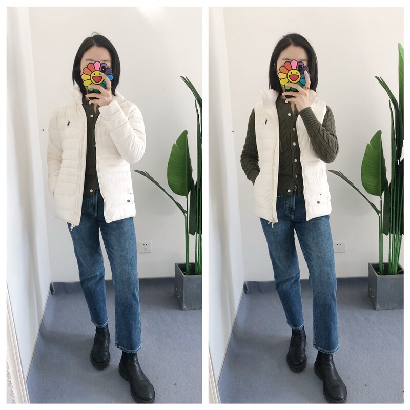 买手店 女款立领羽绒棉服夹克外套 时尚百搭无袖上衣马甲