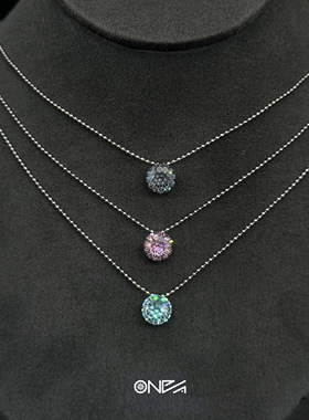 ONEPART調色師系列高定高桥链 烟花切锆石项链男女通用钛钢项链