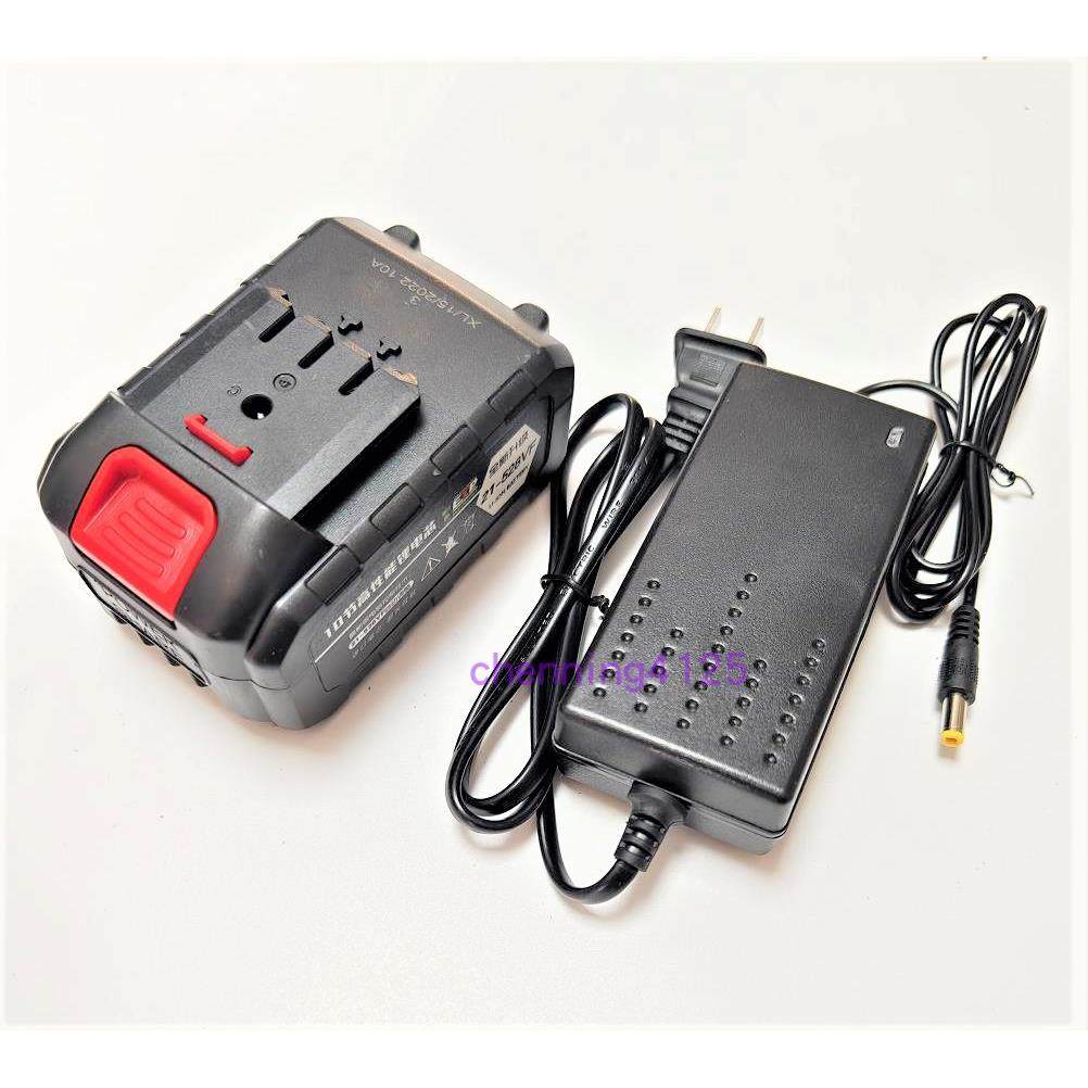 雷巴顿168V 198VF洗车机高压水枪水泵喷洒农药割草机锂电池充电器