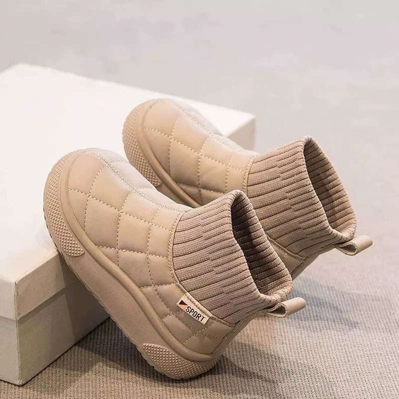 真皮女童鞋子公主雪地靴2025冬季新款加绒棉鞋中大童保暖儿童短靴,童鞋/婴儿鞋/亲子鞋,棉鞋,淘宝优惠券,粉丝福利购,淘宝优惠卷