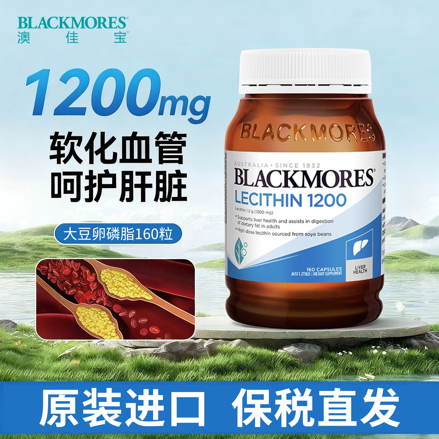 澳洲进口澳佳宝大豆卵磷脂胶囊