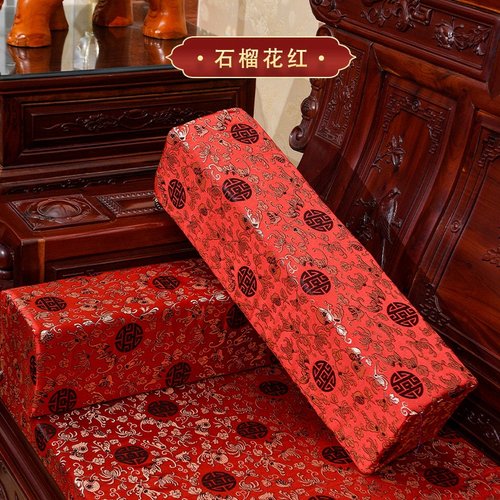 中国风抱枕红木家具长方形靠垫