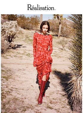 RealisationPar 连衣裙长袖显瘦氛围感慵懒长裙 The Gia