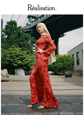 RealisationPar 连衣裙长袖显瘦氛围感慵懒长裙 The Gia