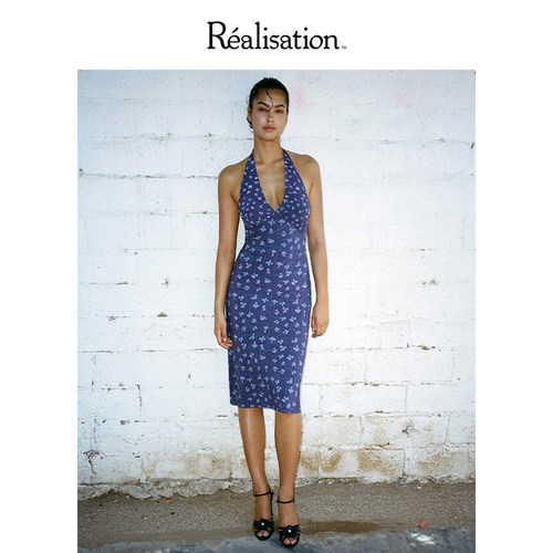 RealisationParV领露背真丝裙