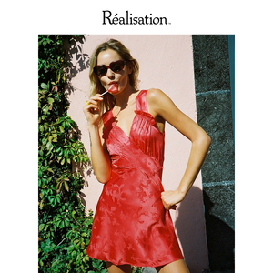RealisationPar 连衣裙新中式龙年真丝无袖性感A字裙 The Roxy