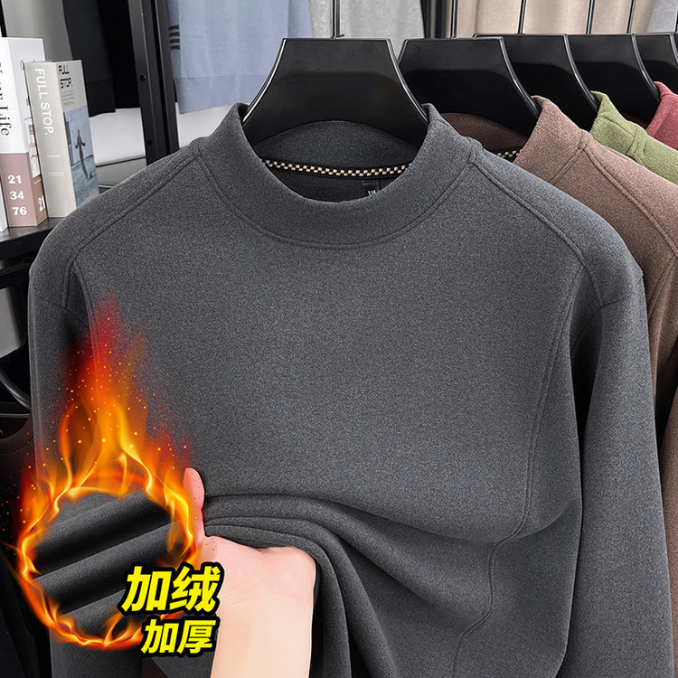 化学纤维面料套头2025年冬季旅游男卫衣