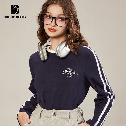 春夏圆领打底衫BOBBYBECKY宽松