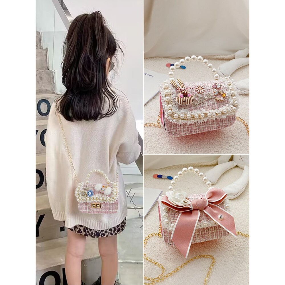 儿童包包女可爱女童斜挎包2024新款时尚精致小女孩公主包包手提包