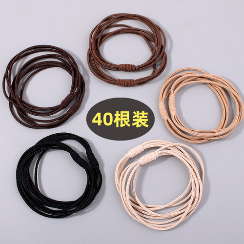 高弹力耐用橡皮筋发绳简约