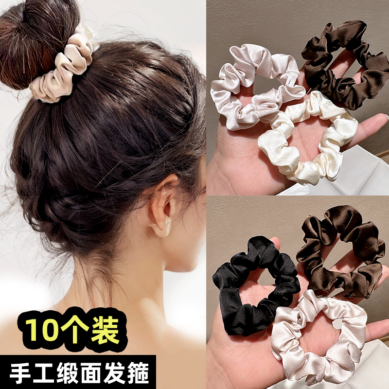 韩国大肠发圈高马尾皮筋复古