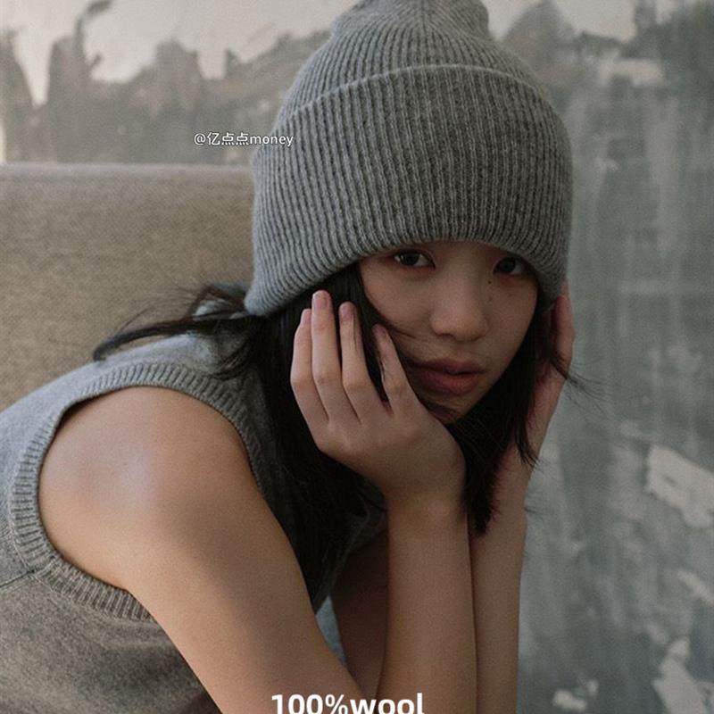 100%澳洲羊毛帽子女秋冬季加厚保暖针织护耳大头围显脸小蓝色冷帽,服饰配件/皮带/帽子/围巾,帽子,淘宝优惠券,粉丝福利购,淘宝优惠卷