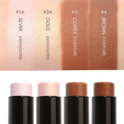 4 Color Matte Contour Sticker Shimmer Powder Highlighters Br