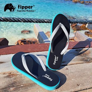 fipper夹脚人字拖2026夏新款 Wide情侣橡胶外穿居家凉拖海边沙滩鞋
