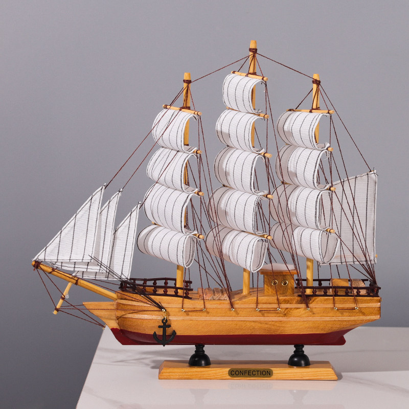 帆船摆件一帆风顺模型客厅家居装饰酒柜玄关书架办公室工艺品摆设,家居饰品,装饰摆件,淘宝优惠券,粉丝福利购,淘宝优惠卷