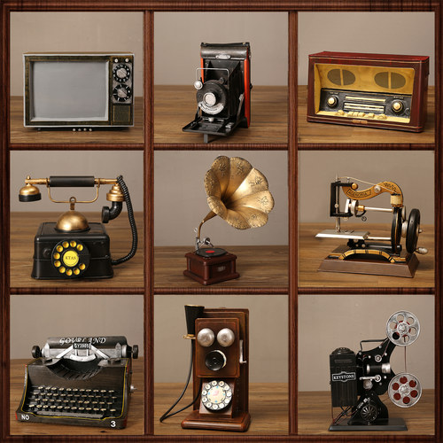 铁艺复古摆件老式怀旧模型装饰品