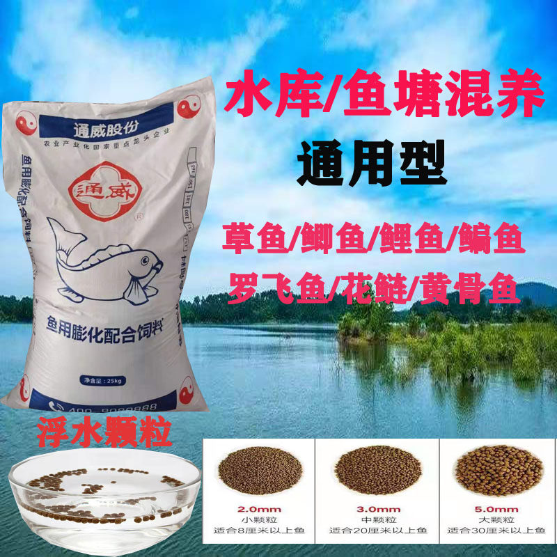 通威鱼饲料小颗粒高蛋白鱼苗料草鱼鲫鱼鲤鱼观赏鱼养殖专用鱼饲料图片