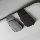 翻毛皮车载眼镜夹汽车用遮阳板收纳盒多功能车内太阳太阳眼镜眼睛