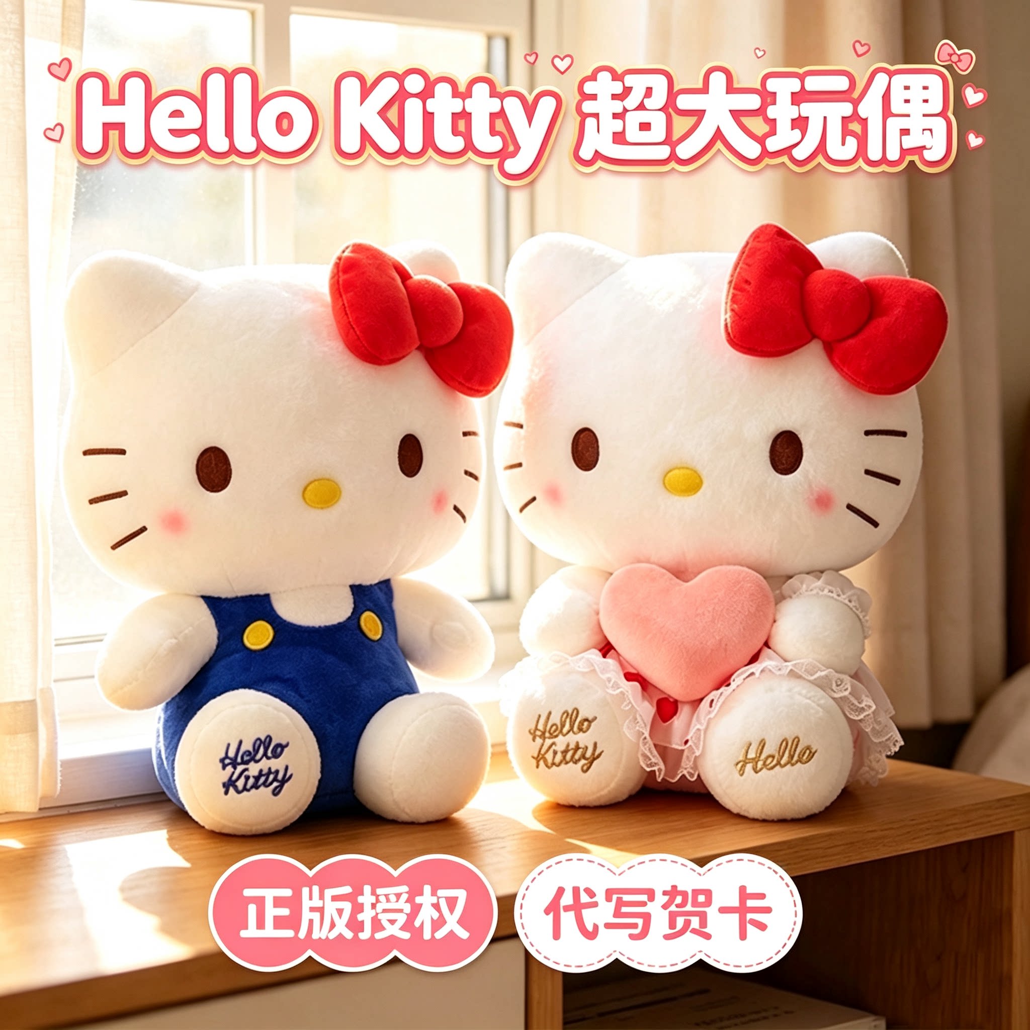 正版hellokitty玩偶公仔女孩礼物