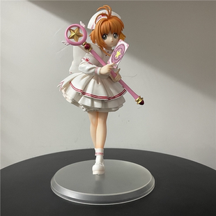 国产 动漫美少女战士百变小樱Gk龙精石魔卡小樱木之本樱 手办模型