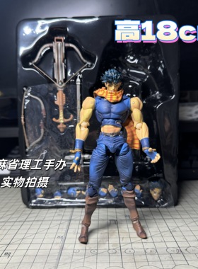 国产JOJO的奇妙冒险 乔瑟夫乔斯达 二乔关节可动模型摆件盒装手办