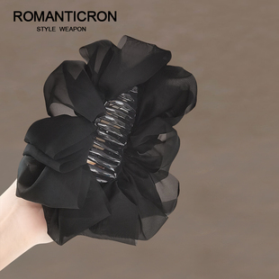 抓夹女2024新款 发夹云朵超仙头夹 大号高马尾后脑勺亚克力网红爆款