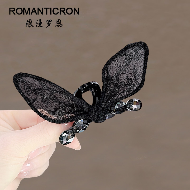 发夹抓夹马尾绝美可爱兔耳朵半扎发后脑勺发卡高级感洋气时尚发抓