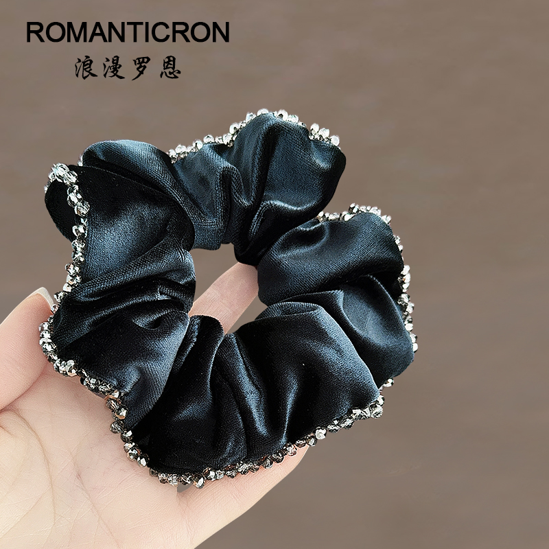 扎头发圈韩系大肠慵懒风猪大肠低马尾头花秋冬新款显发量头绳发饰