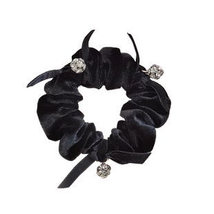 秋冬发圈女简约气质毛茸茸扎头发粗发绳防滑丝绒不伤发肠圈头花