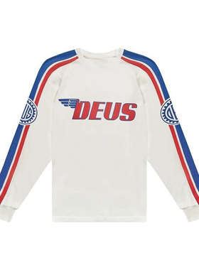 DEUS速降服复古摩托车越野骑行服长袖网眼速干衣t恤机车骑士装备