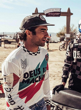 DEUS速干透气骑士夏季骑行服越野摩托车机车长袖山地车速降服定制