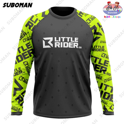 LITTLE RIDER儿童骑行服运动速干长袖衣BMX小轮车平衡滑步车快干