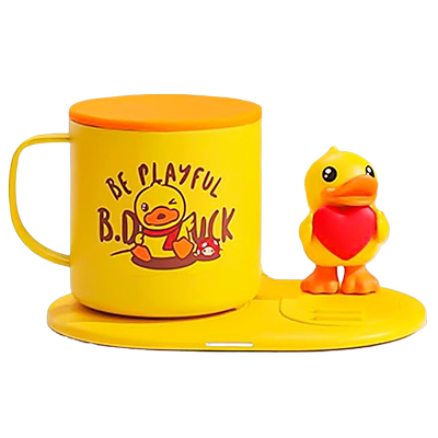 55度恒温充电不锈钢马克杯