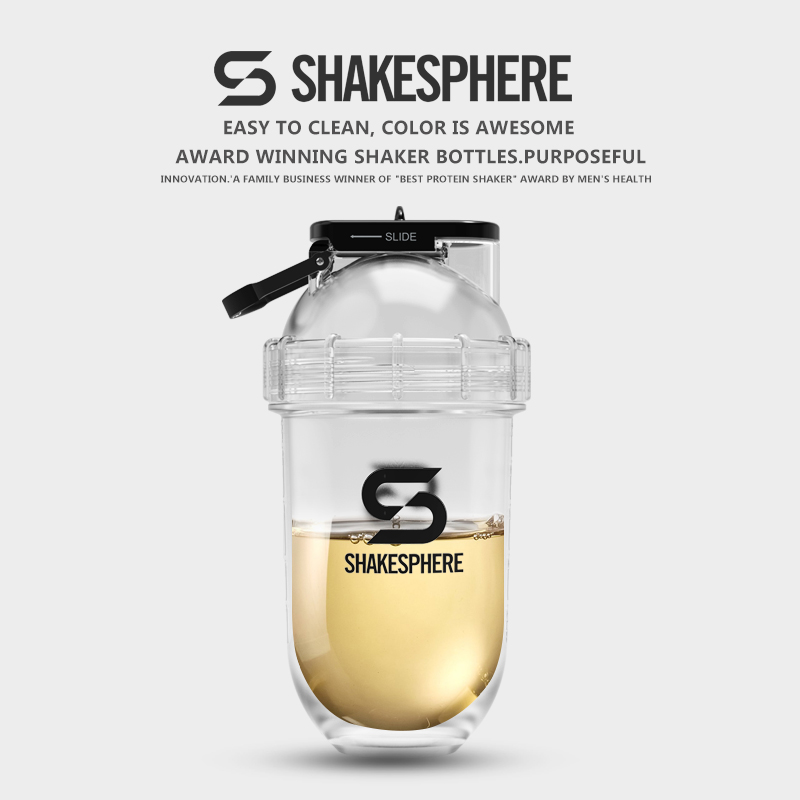 ShakeSphere蛋白粉摇摇杯Tritan运动水杯耐高温香蕉奶昔透明杯子