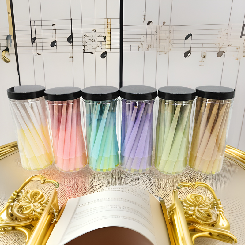 喇叭管便携式塑料带盖密封烟管防潮喇叭管带盖笔管厂家跨境烟