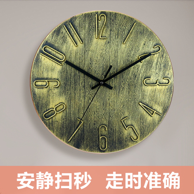 客厅个性立体数字挂钟时尚免打孔时钟现代挂墙艺术简约新款钟表