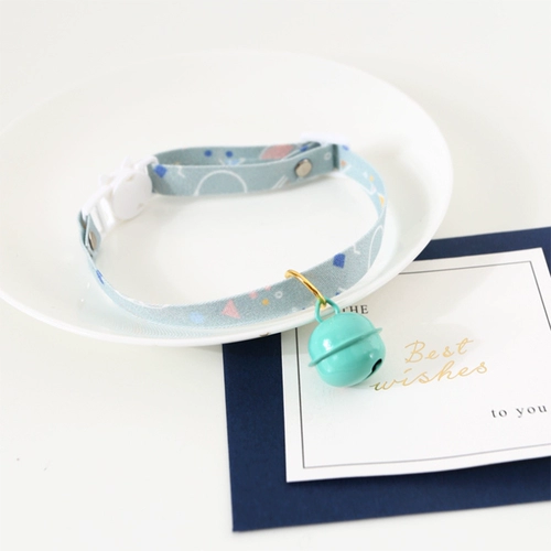 Милый регулируемый колокольчик, чокер, разноцветное рождественское ожерелье, домашний питомец, цветочный принт, кот