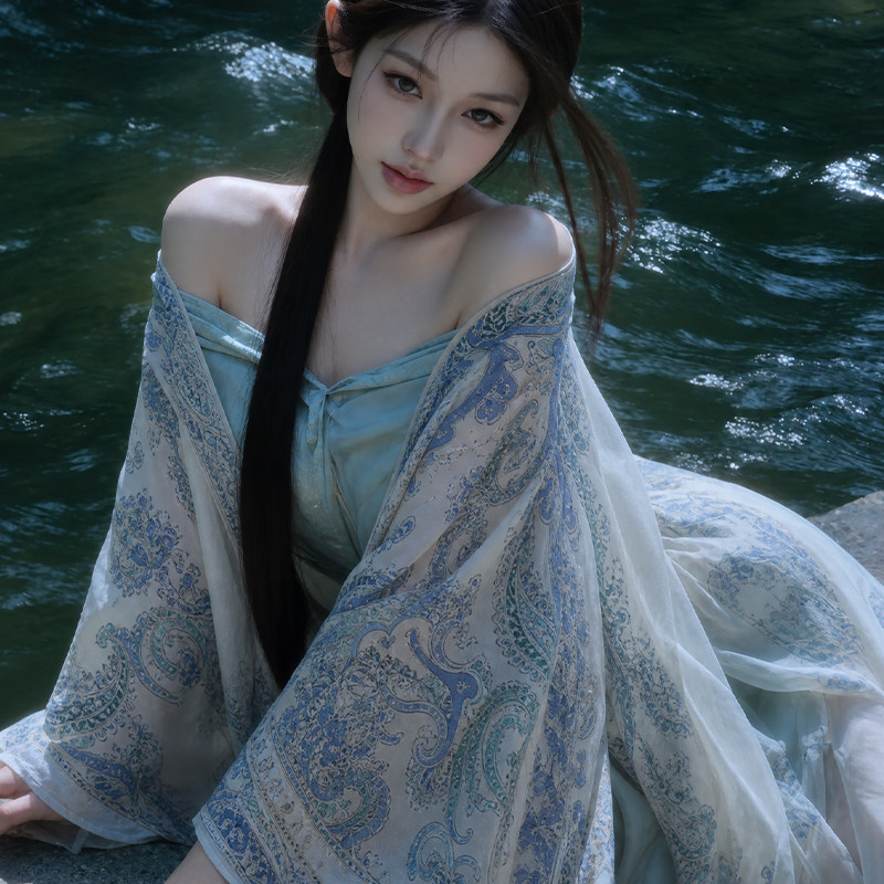 民族风盘扣披肩外搭女夏季薄款防晒开衫云南新疆西藏旅游拍照斗篷