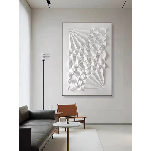 现代简约立体浮雕艺术装饰画玄关客厅餐厅沙发背景墙几何创意挂画