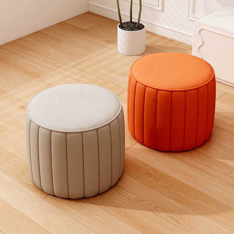 家用小凳子矮凳结实耐用皮墩子客厅沙发凳门口换鞋凳圆凳南瓜凳子,住宅家具,矮凳,淘宝优惠券,粉丝福利购,淘宝优惠卷