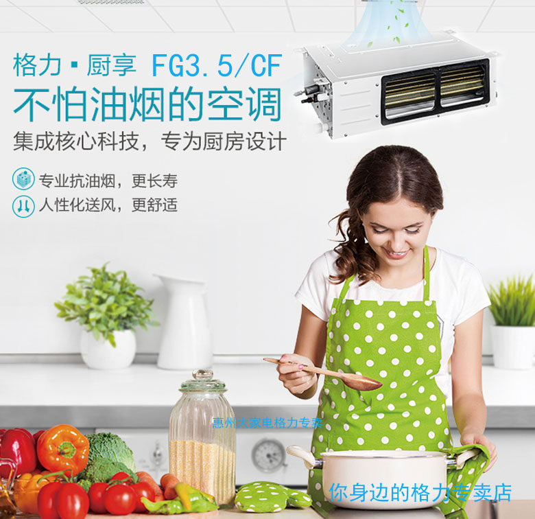 格力一拖一厨房专业空调