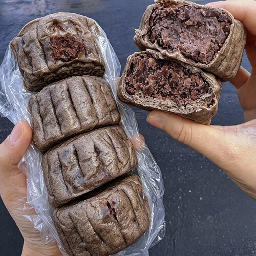 不加糖黑全麦豆沙包手工老味道