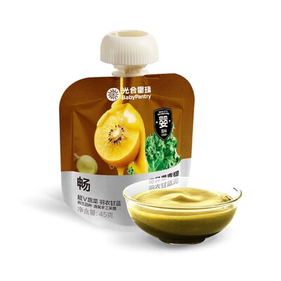 【U先入仓】光合星球婴标果蔬泥奇异果青提羽衣甘蓝泥45g